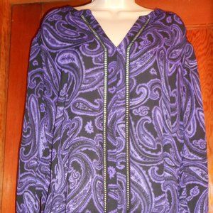 NEW Michael Kors Purple and Black Top